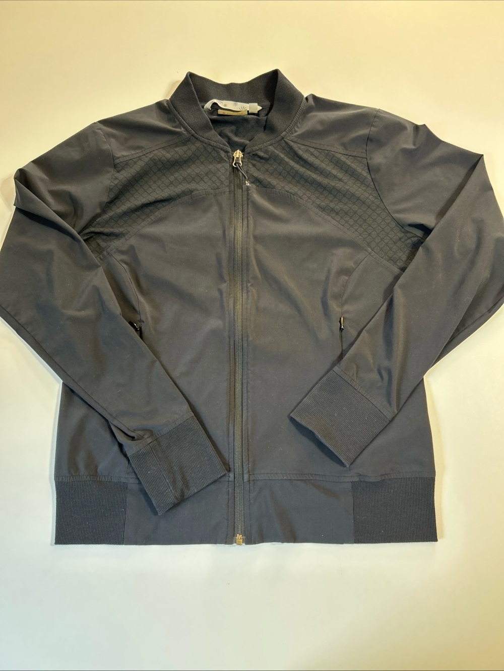 Athleta Jacket Women Large Black Lightweight Stretchy Long Sleeve ZipUp Athletic - Picture 4 of 10